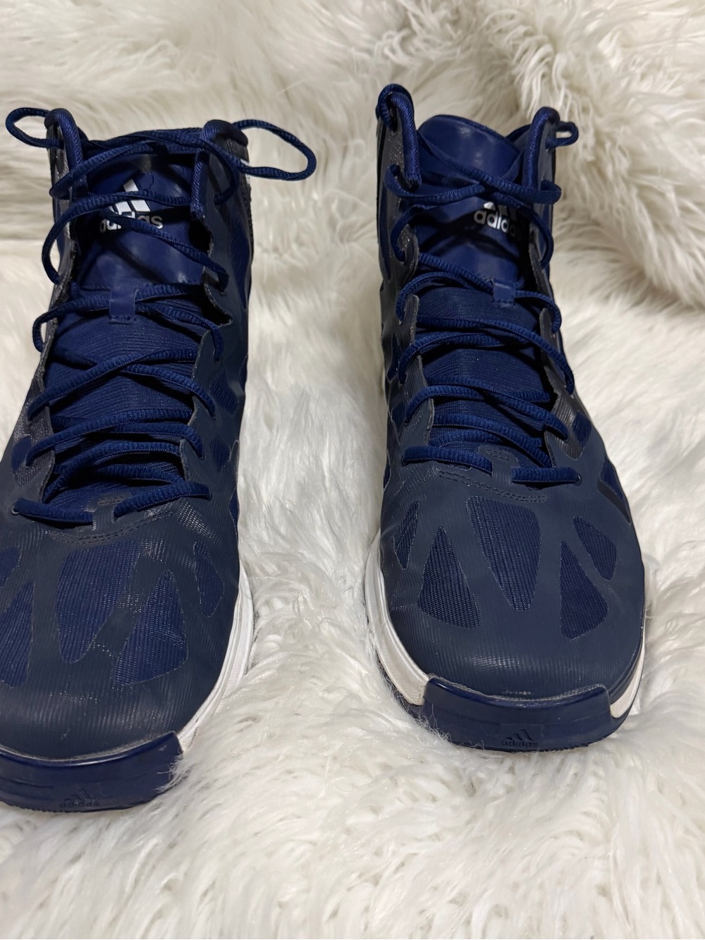 adidas Men’s Navy Blue High-Top Athletic Sneakers